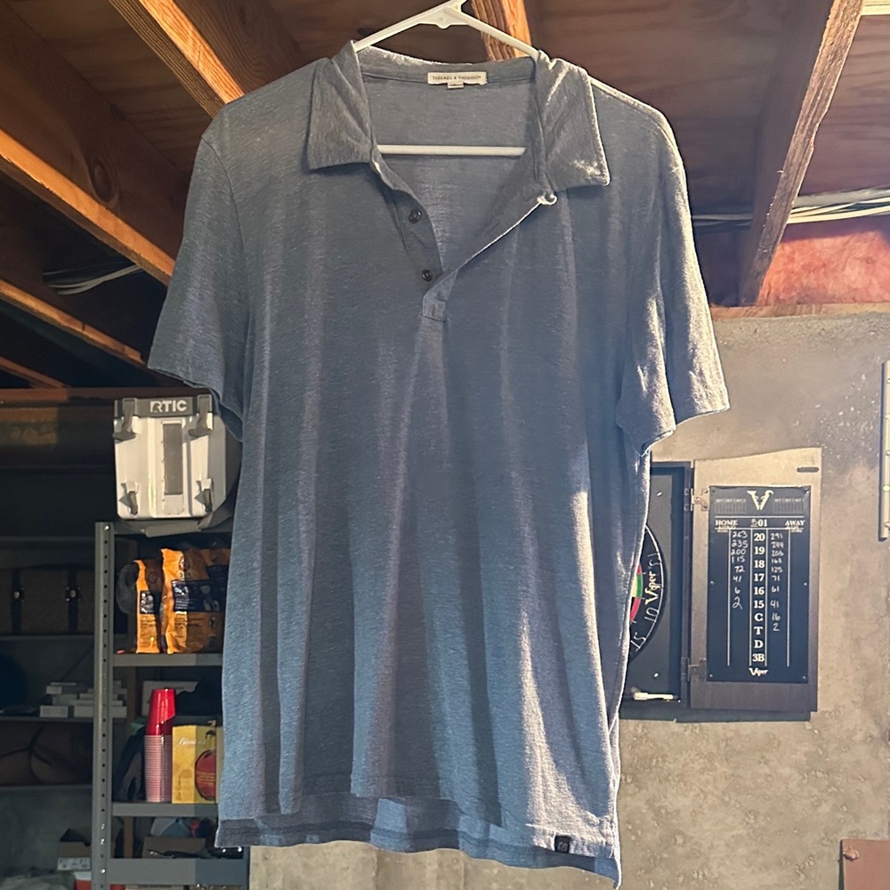 Threads 4 Thought Light Blue Polo Shirt
